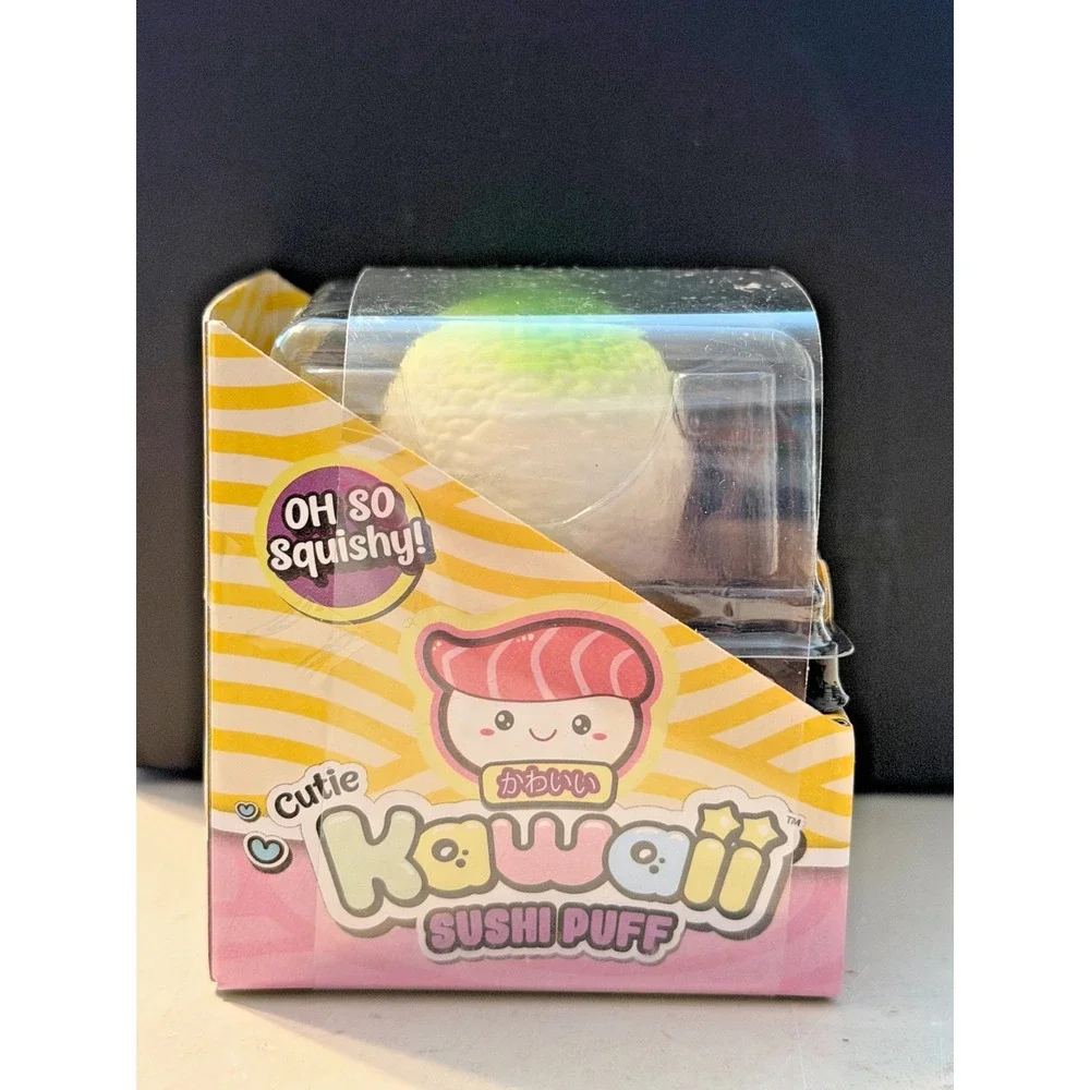 New Ja-Ru Kawaii Cutie Sushi Puff Squishy Toys Sensory Stress Relief Puffs